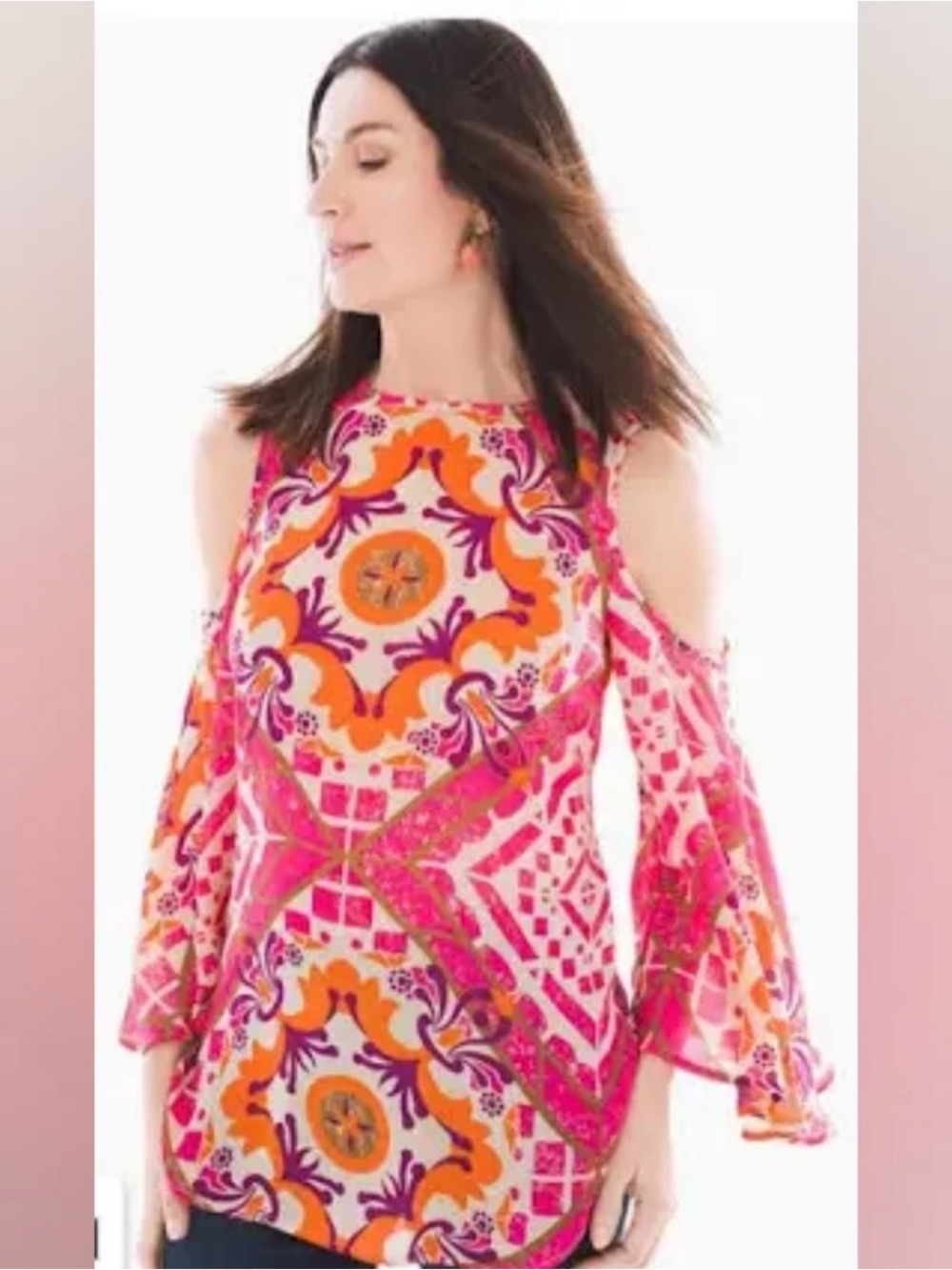 Chico's Europa Cold Shoulder Blouse